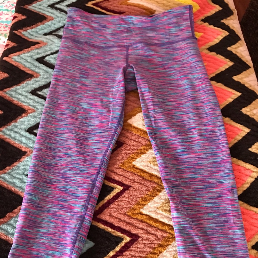 Lululemon space dye senorita pink Wunder under 4